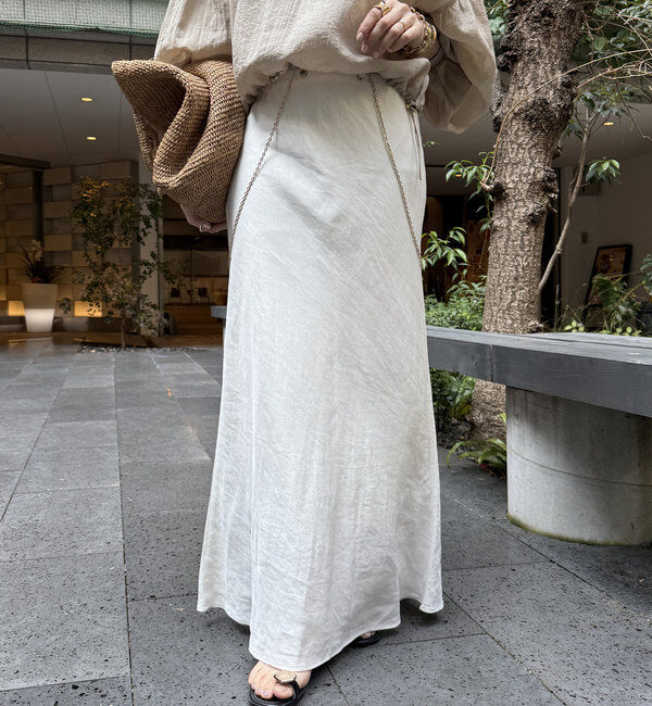  「キュプラリネンマーメイドスカート」|スカート|