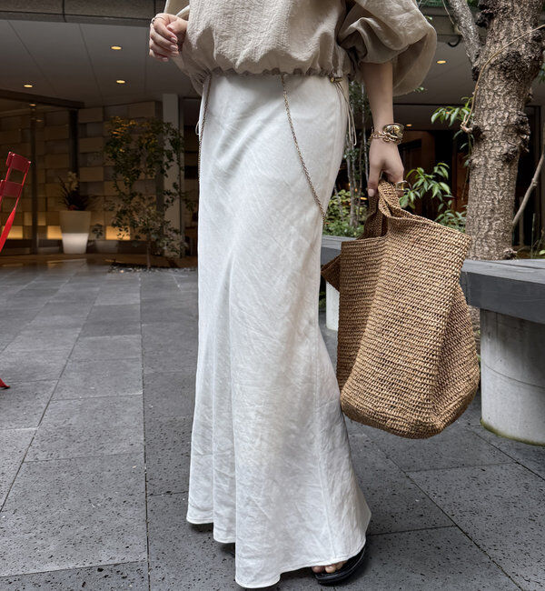  「キュプラリネンマーメイドスカート」|スカート|