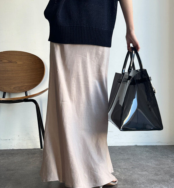  「キュプラリネンマーメイドスカート」|スカート|