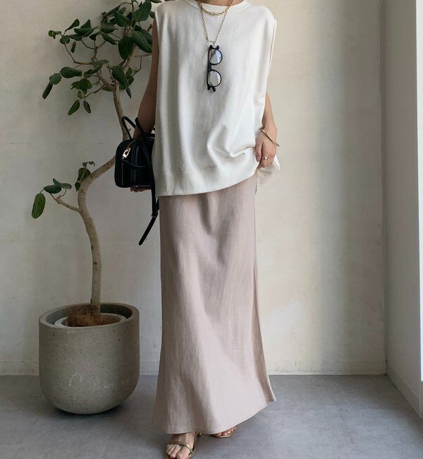  「キュプラリネンマーメイドスカート」|スカート|