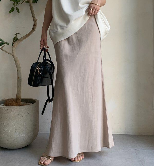  「キュプラリネンマーメイドスカート」|スカート|