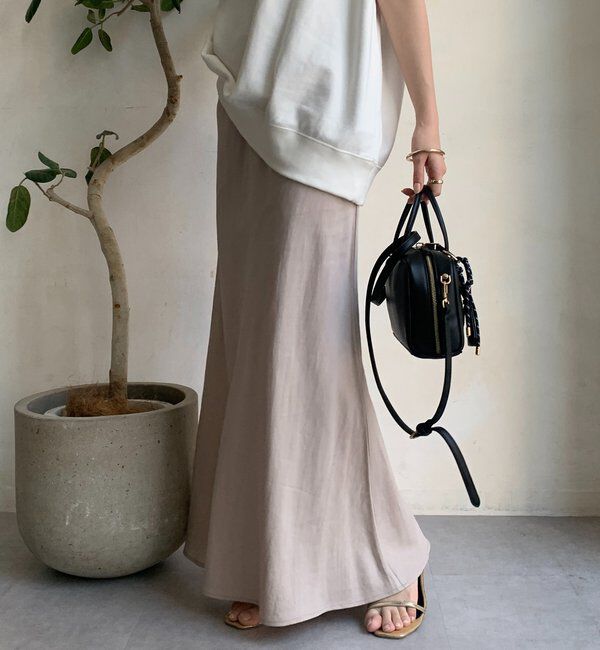  「キュプラリネンマーメイドスカート」|スカート|