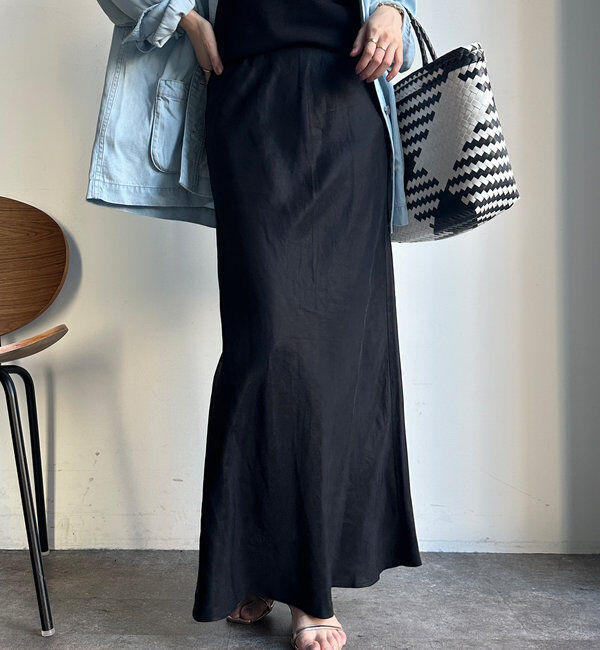  「キュプラリネンマーメイドスカート」|スカート|