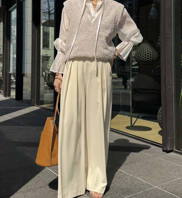  「シアースタンドフリルブラウス」|シャツ・ブラウス|