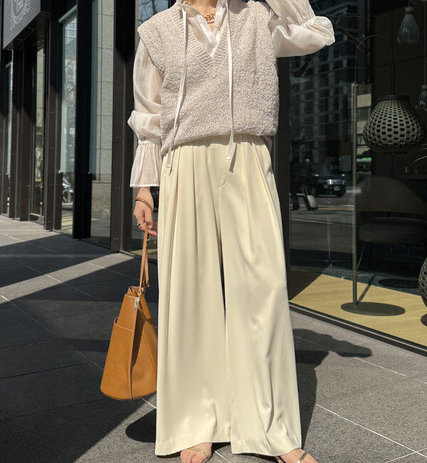  「シアースタンドフリルブラウス」|シャツ・ブラウス|