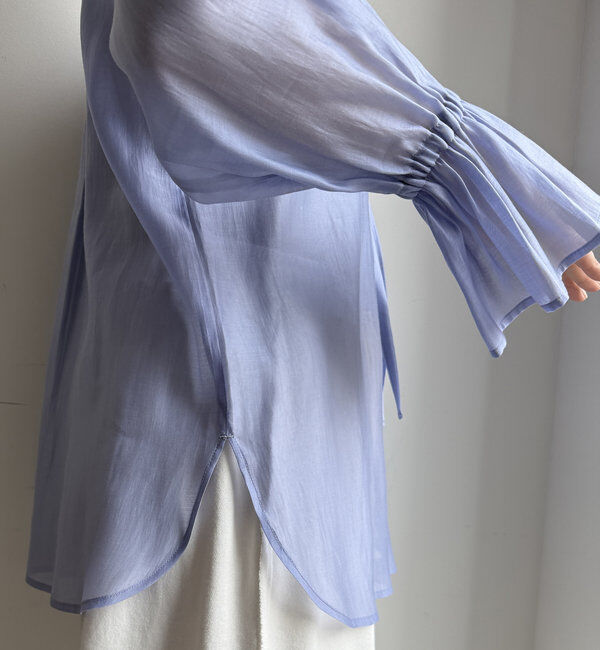  「シアースタンドフリルブラウス」|シャツ・ブラウス|