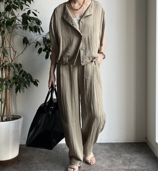  「【WEB限定】リネンライクバルーンパンツ」|チノ|