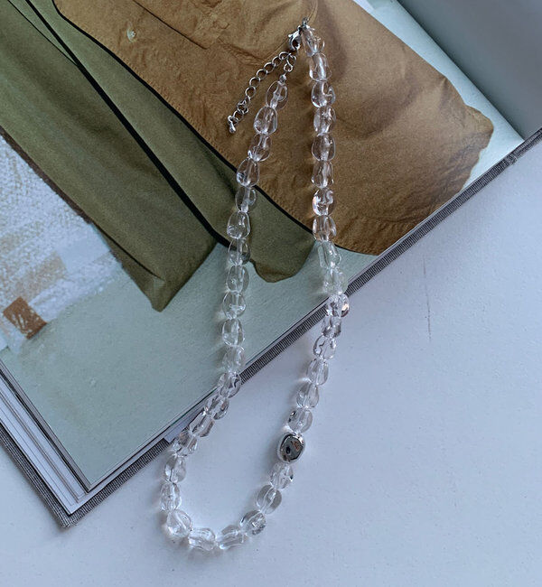  「クリアカラーネックレス」|ネックレス|