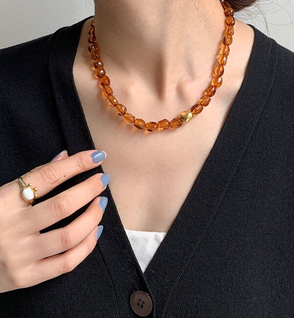  「クリアカラーネックレス」|ネックレス|