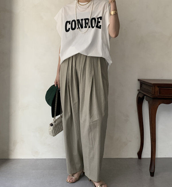  「【WEB限定】ランダムタックパンツ」|チノ|