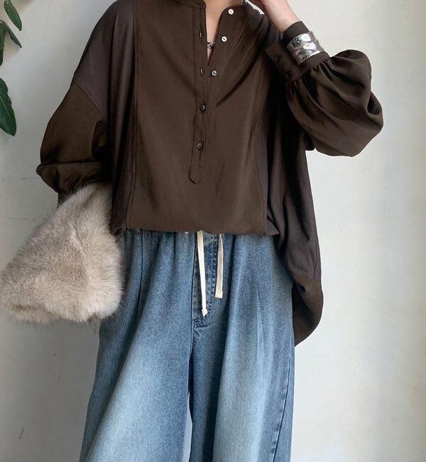  「カットドッキングブラウス」|シャツ・ブラウス|