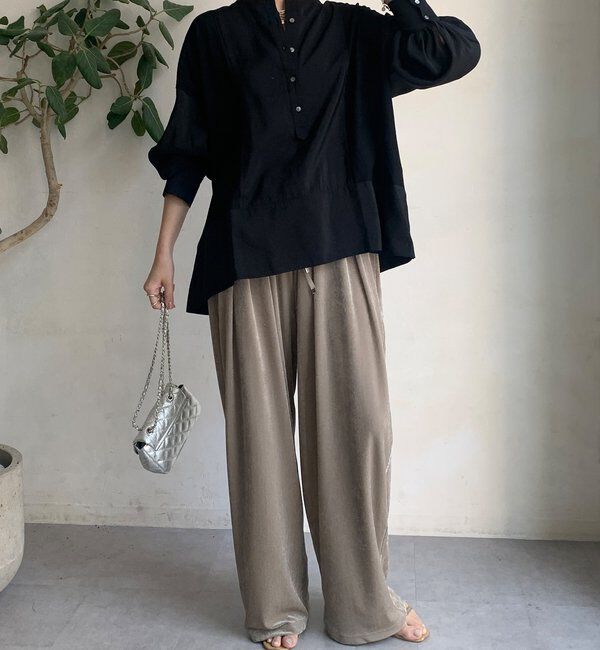  「カットドッキングブラウス」|シャツ・ブラウス|