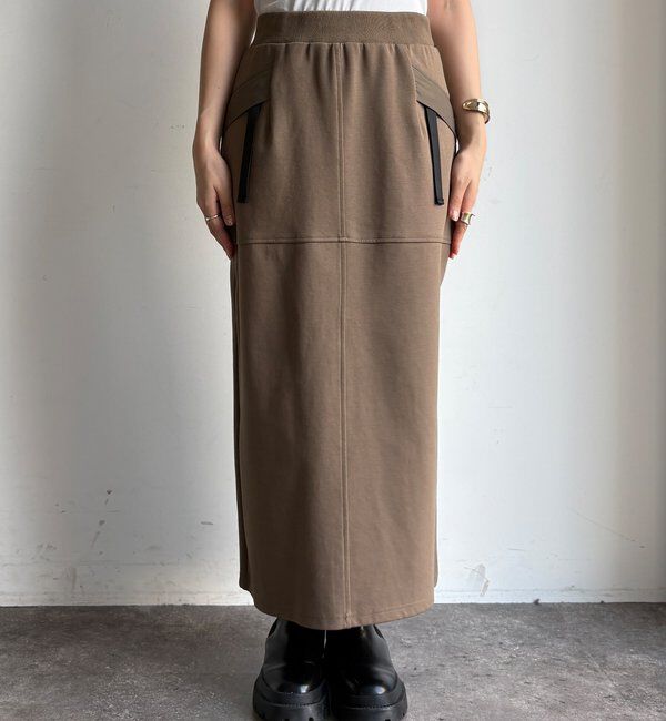  「【セットアップ対応/WEB限定】ポンチバックフレアスカート」|スカート|