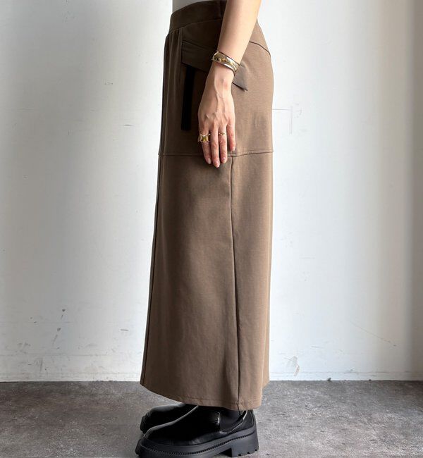  「【セットアップ対応/WEB限定】ポンチバックフレアスカート」|スカート|