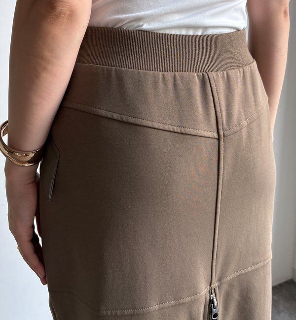  「【セットアップ対応/WEB限定】ポンチバックフレアスカート」|スカート|