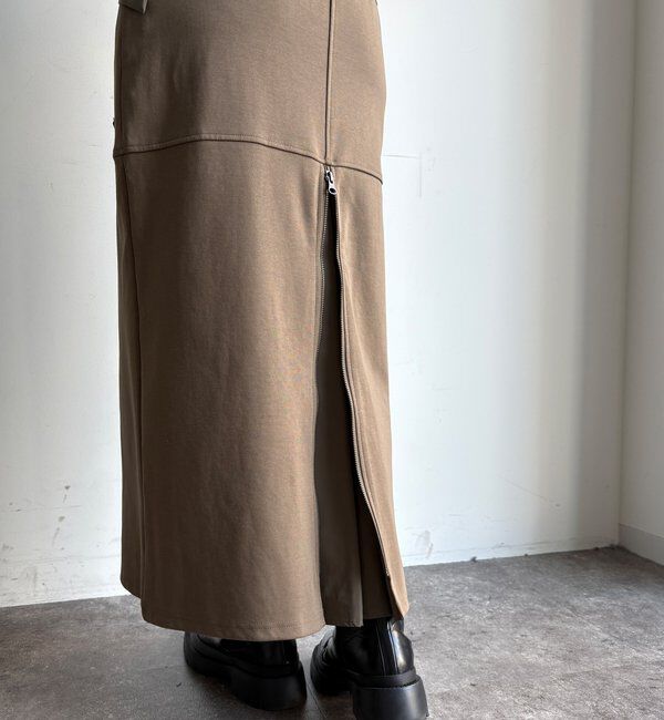  「【セットアップ対応/WEB限定】ポンチバックフレアスカート」|スカート|