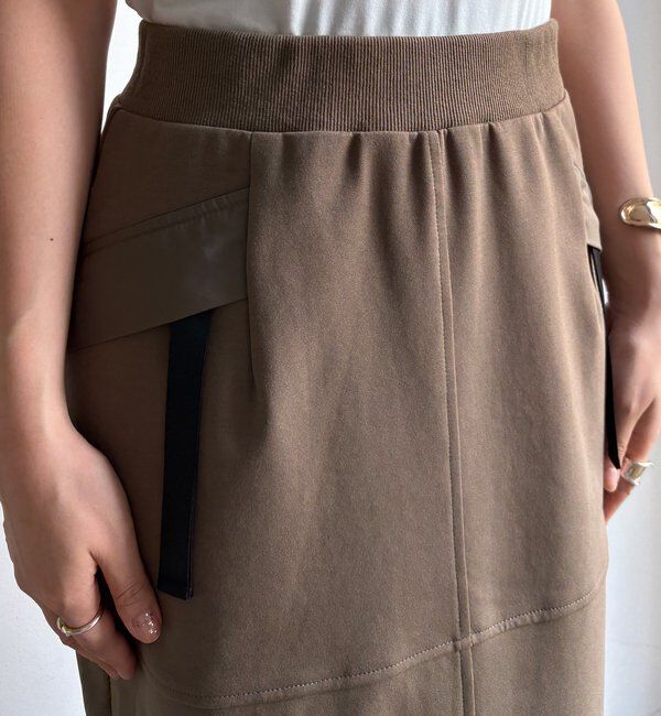  「【セットアップ対応/WEB限定】ポンチバックフレアスカート」|スカート|