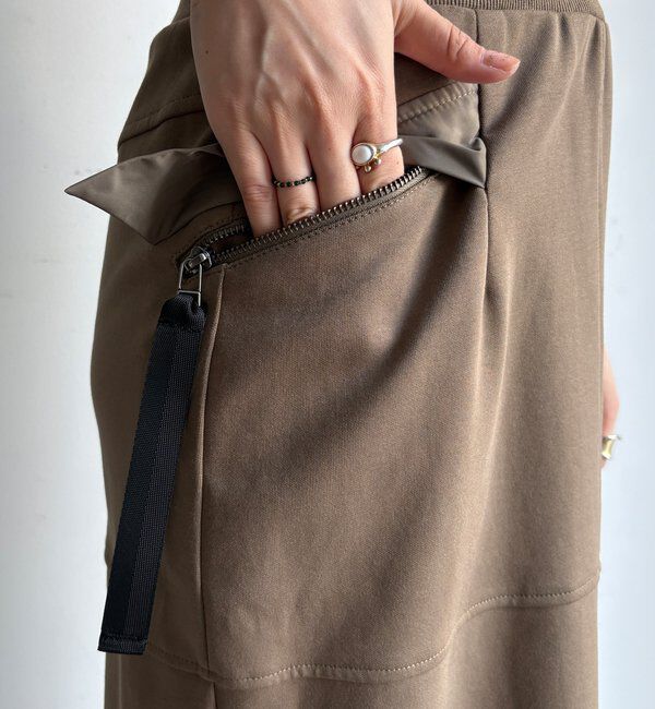  「【セットアップ対応/WEB限定】ポンチバックフレアスカート」|スカート|