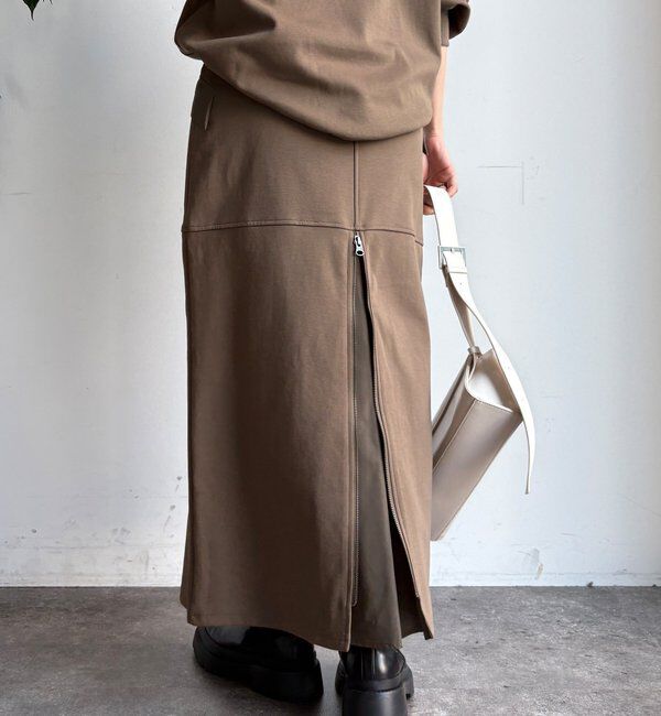  「【セットアップ対応/WEB限定】ポンチバックフレアスカート」|スカート|