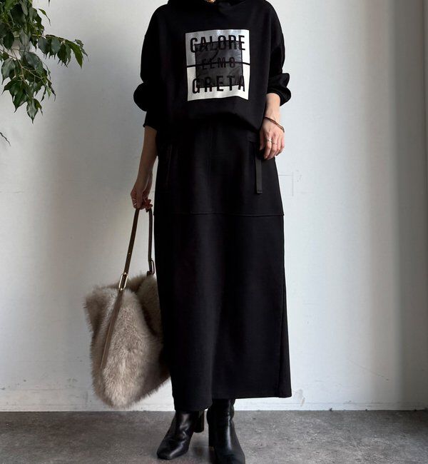  「【セットアップ対応/WEB限定】ポンチバックフレアスカート」|スカート|