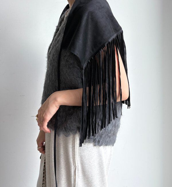  「フリンジストール」|マフラー|