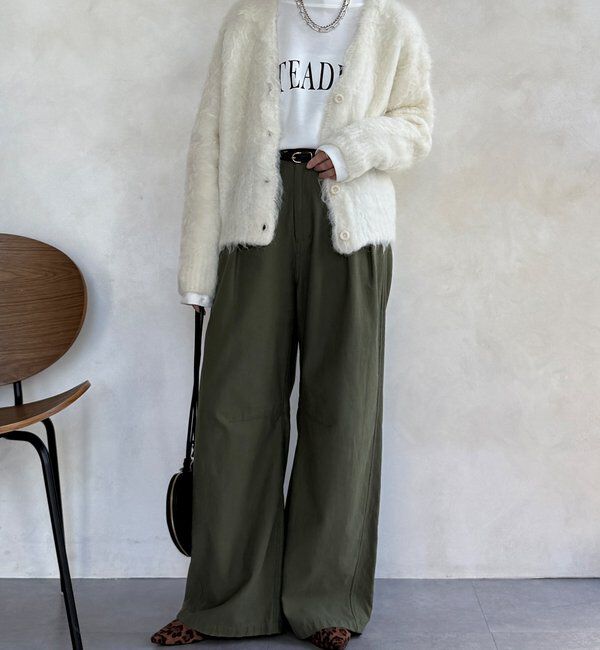  「【WEB限定】ロングシャギーカーディガン」|カーディガン|