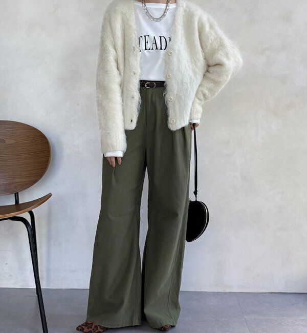  「【WEB限定】ロングシャギーカーディガン」|カーディガン|