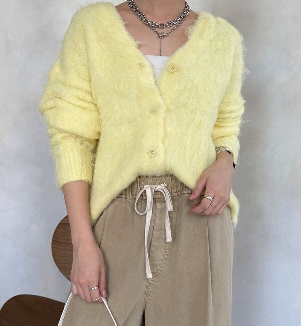  「【WEB限定】ロングシャギーカーディガン」|カーディガン|