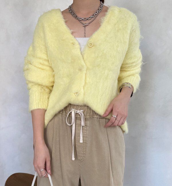  「【WEB限定】ロングシャギーカーディガン」|カーディガン|