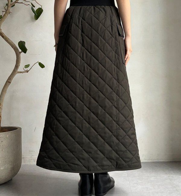  「【WEB限定】キルト切替スカート」|スカート|