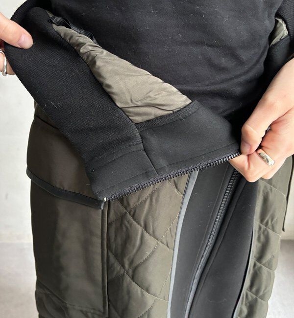  「【WEB限定】キルト切替スカート」|スカート|