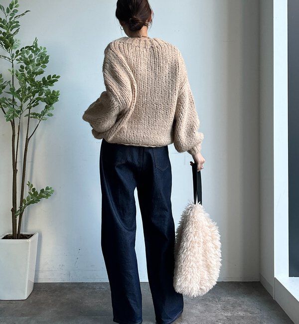  「【WEB限定】ローゲージケーブルニット」|ニット・セーター|