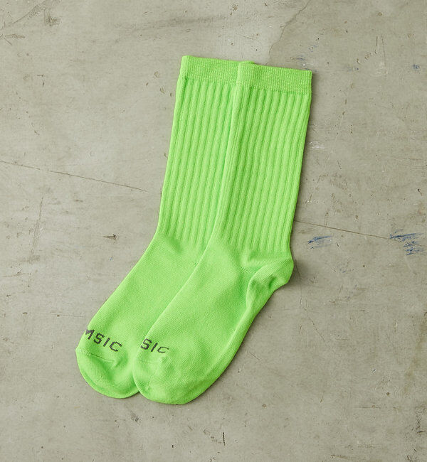  「【WHIMSIC】ネオンカラーソックス」|ソックス|グリーン