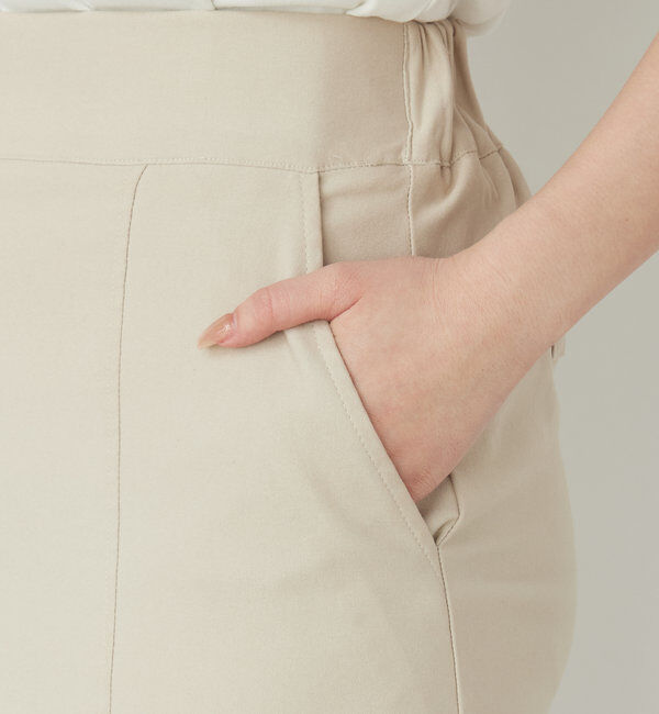  「《オールシーズン着まわせる》ストレッチナロースカート」|スカート|