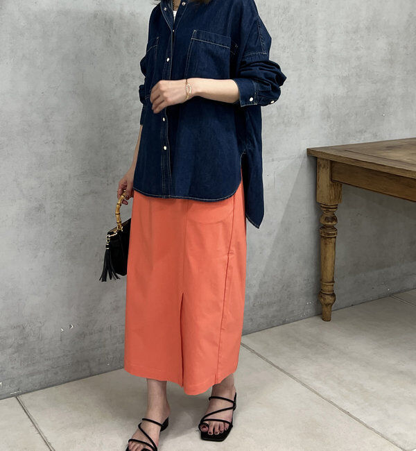  「《オールシーズン着まわせる》ストレッチナロースカート」|スカート|