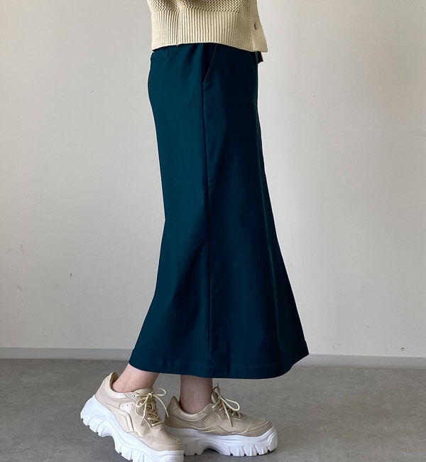  「《オールシーズン着まわせる》ストレッチナロースカート」|スカート|