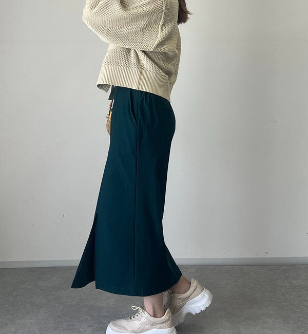  「《オールシーズン着まわせる》ストレッチナロースカート」|スカート|