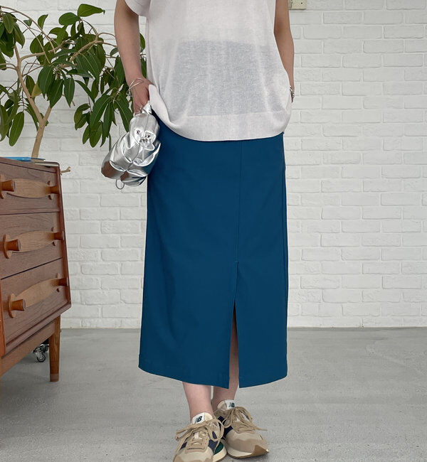  「《オールシーズン着まわせる》ストレッチナロースカート」|スカート|