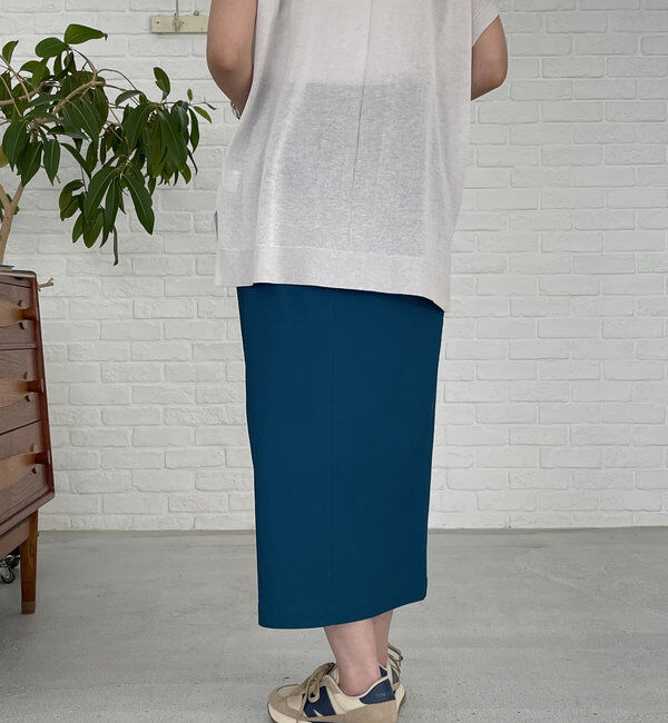  「《オールシーズン着まわせる》ストレッチナロースカート」|スカート|