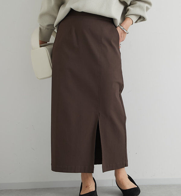  「《オールシーズン着まわせる》ストレッチナロースカート」|スカート|