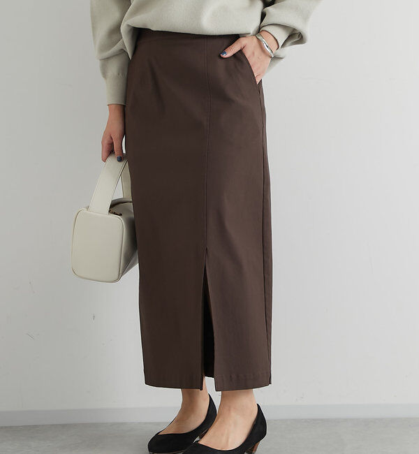  「《オールシーズン着まわせる》ストレッチナロースカート」|スカート|