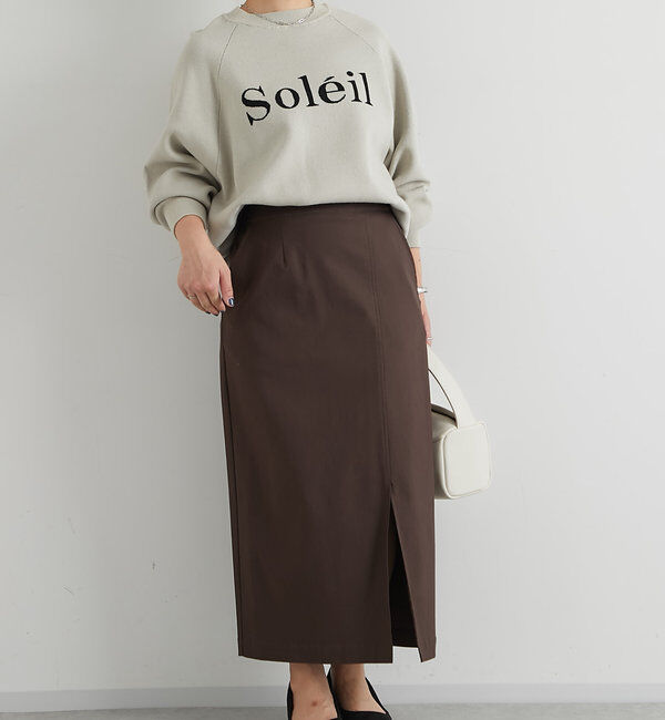  「《オールシーズン着まわせる》ストレッチナロースカート」|スカート|