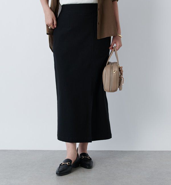  「《オールシーズン着まわせる》ストレッチナロースカート」|スカート|