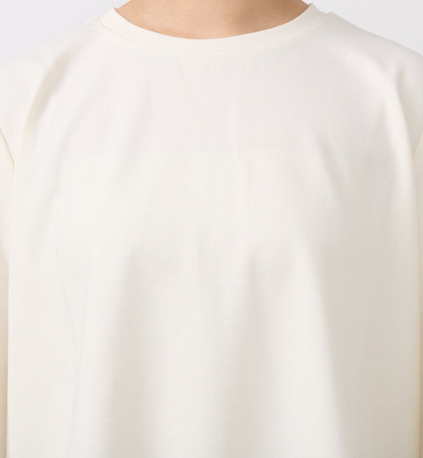  「《楽ちんキレイ見え》ラウンドヘムシンプルロングプルオーバー」|Tシャツ・カットソー|