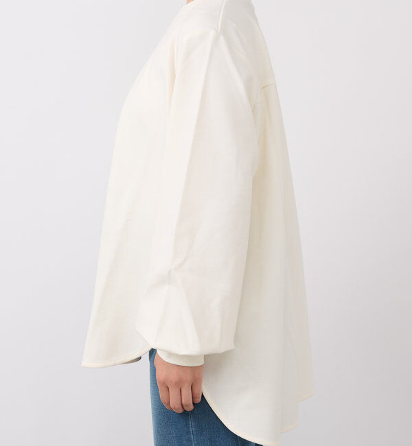  「《楽ちんキレイ見え》ラウンドヘムシンプルロングプルオーバー」|Tシャツ・カットソー|