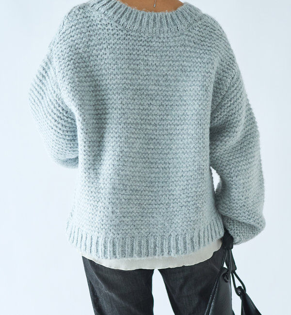  「アルパカタッチローゲージプルオーバー」|ニット・セーター|