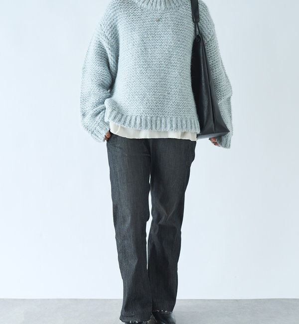  「アルパカタッチローゲージプルオーバー」|ニット・セーター|
