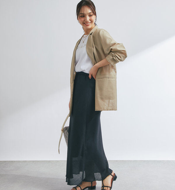  「メッシュフレアスカート」|スカート|