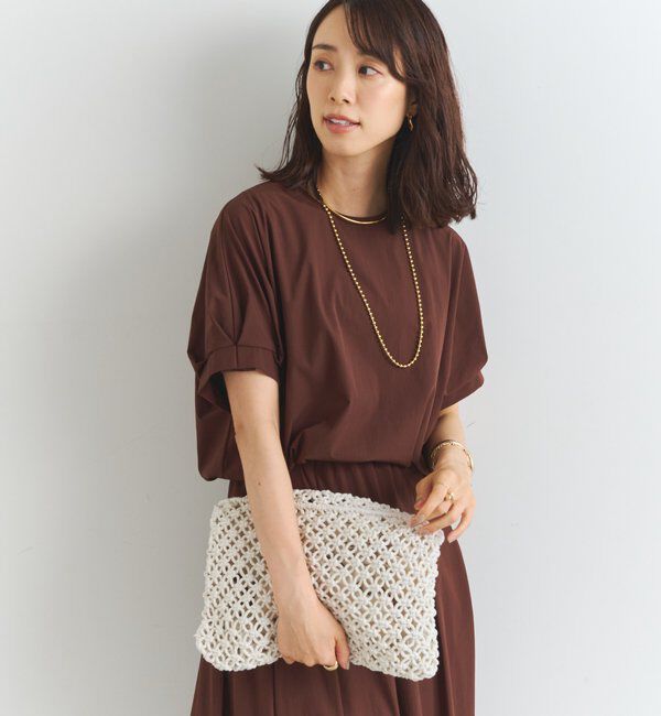  「《夏に快適・セットアップ対応◎》撥水加工・接触冷感タックデザインブラウス」|シャツ・ブラウス|