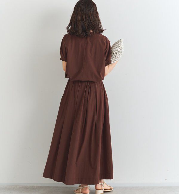  「《夏に快適・セットアップ対応◎》撥水加工・接触冷感タックデザインブラウス」|シャツ・ブラウス|